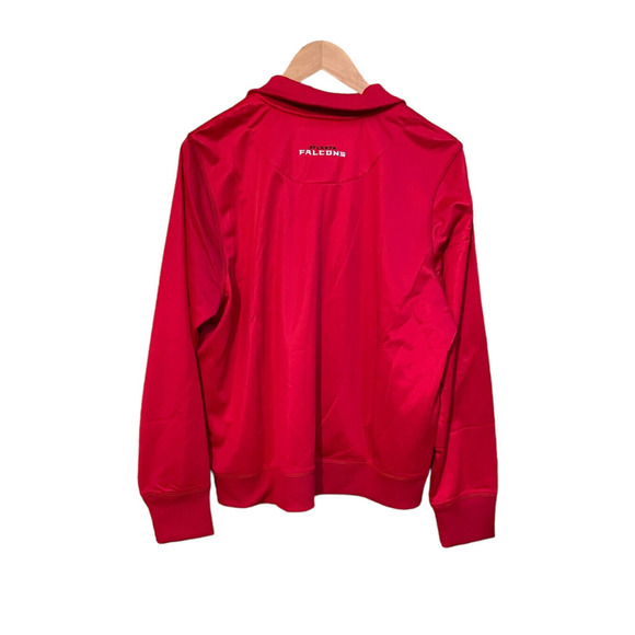 NFL MSX Team Apparel Atlanta Falcons Women's Red Zip Up Jacket Size XL NWT - Picture 2 of 8